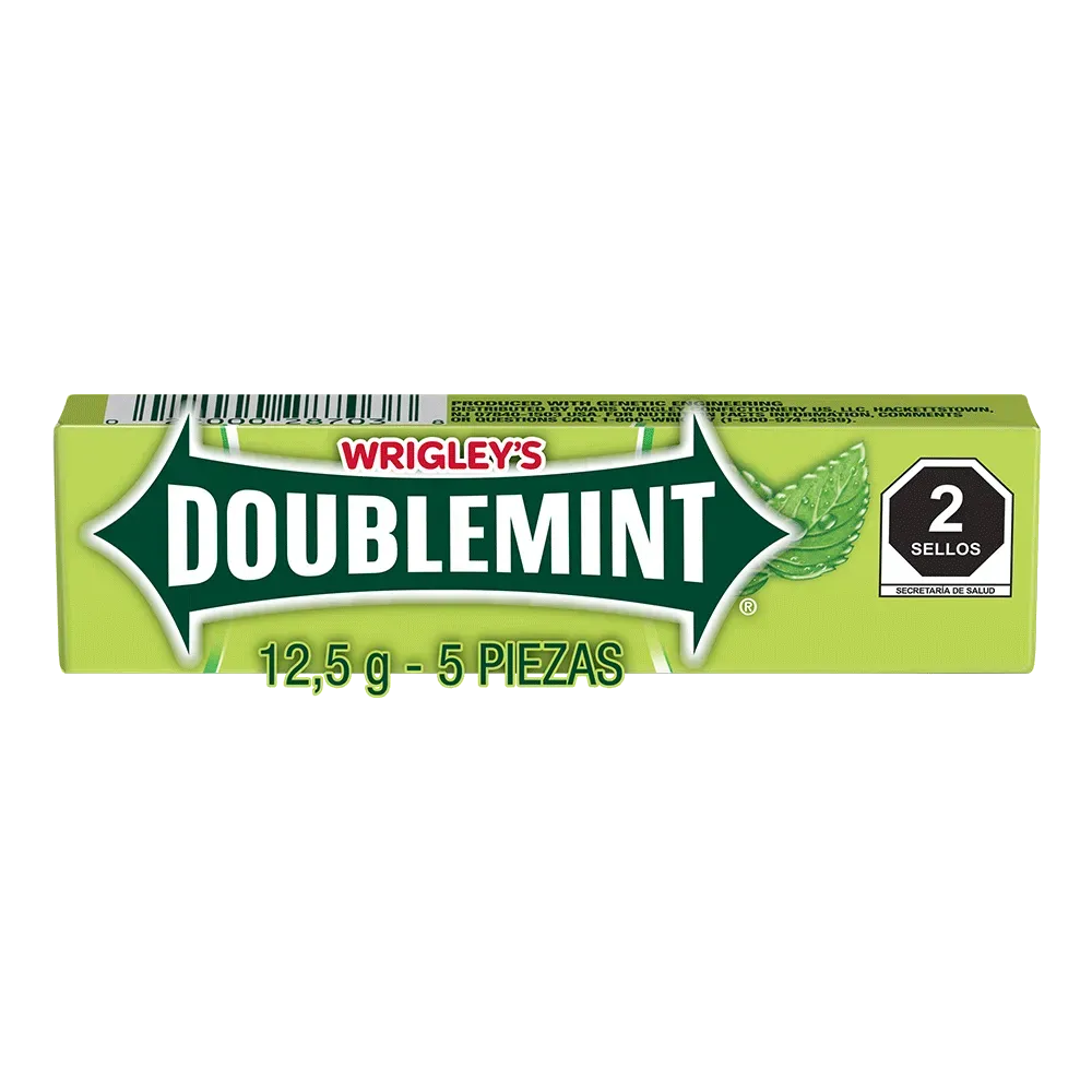 Goma De Mascar Doublemint 5 Pz Wrigleys 12.5 g