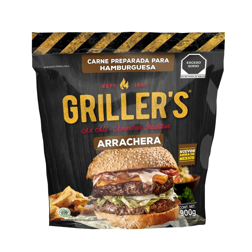 Hamburguesa Arrachera Grillers 900 g