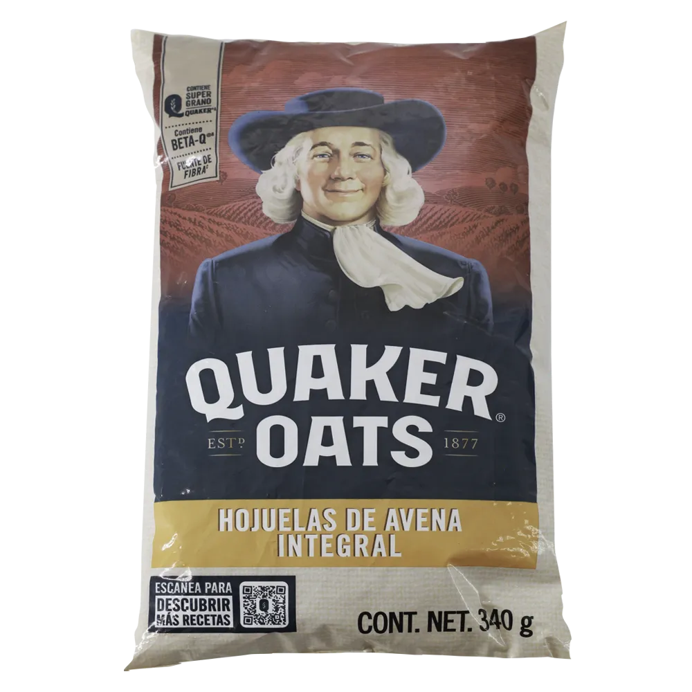 Avena Integral Oats Bolsa Quaker 340 Gr