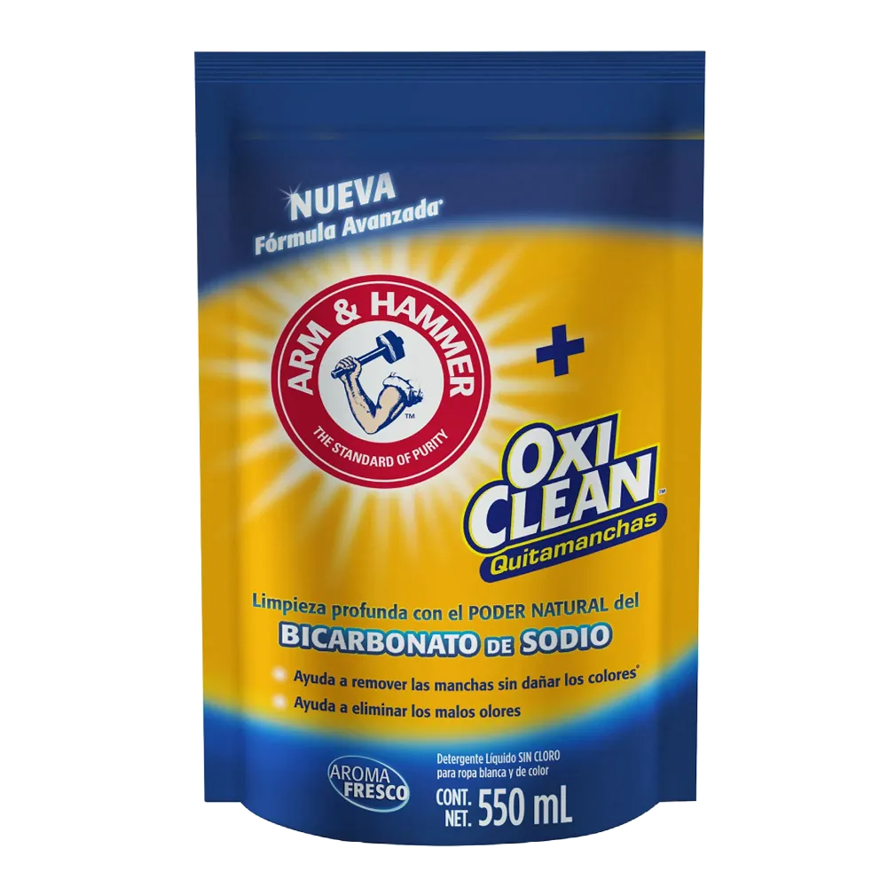 Detergente Liquido Quitamanchas Oxiclean fresca Arm & Hammer 550 ml