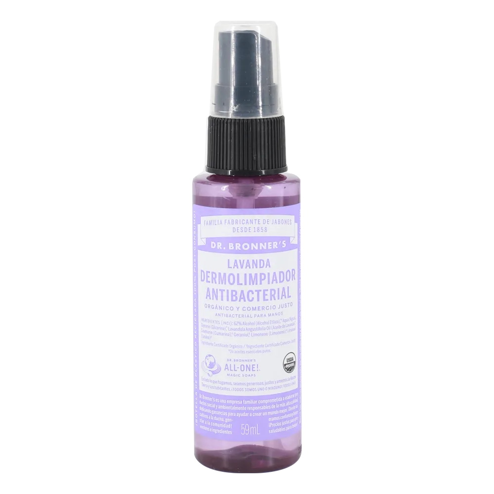 Dermolimpiador Organico Para Manos Lavanda Dr. Bronner 59 Mlt