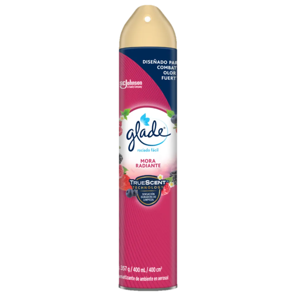 Aromatizante En Aerosol Mora Radiante Glade 400 Ml