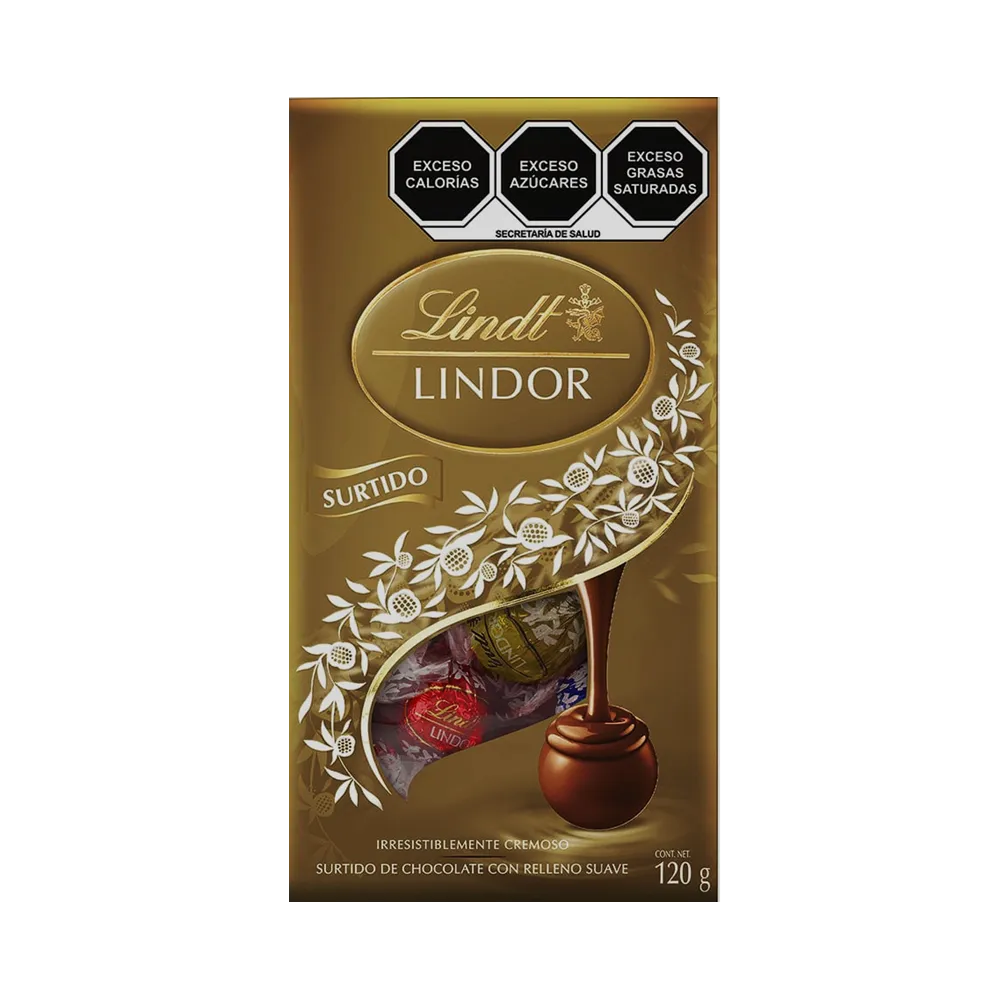 Chocolates Surtidos Pouch Dorado Lindt 120 g