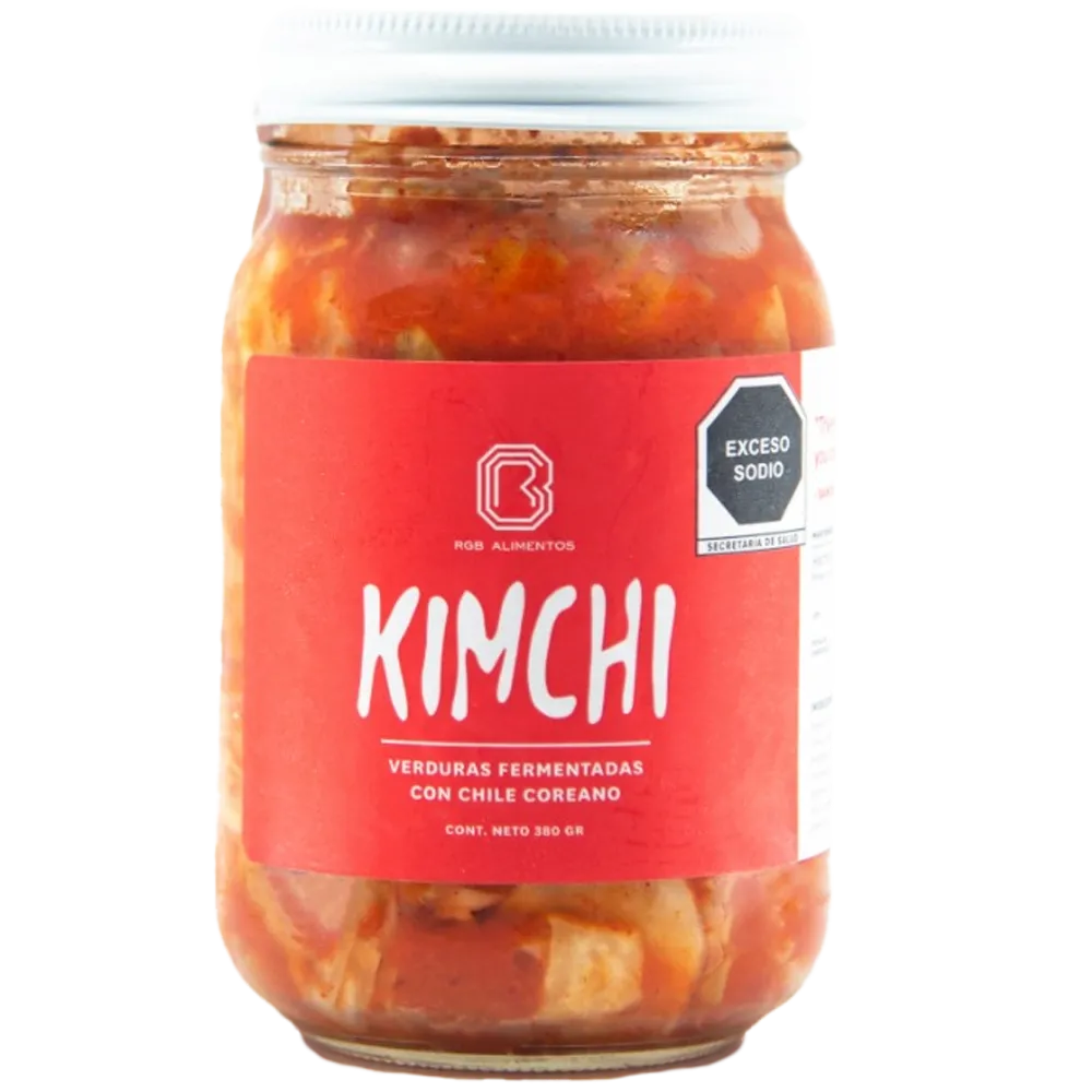 Kimchi Coreano Verduras Fermentadas Con Chile coreano Rgb Foods 380 g