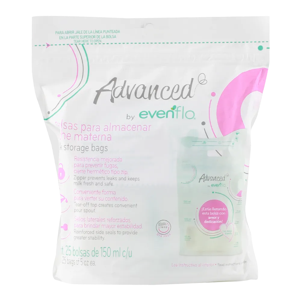 Bolsas Para Leche Advanced Evenflo 25 Pza