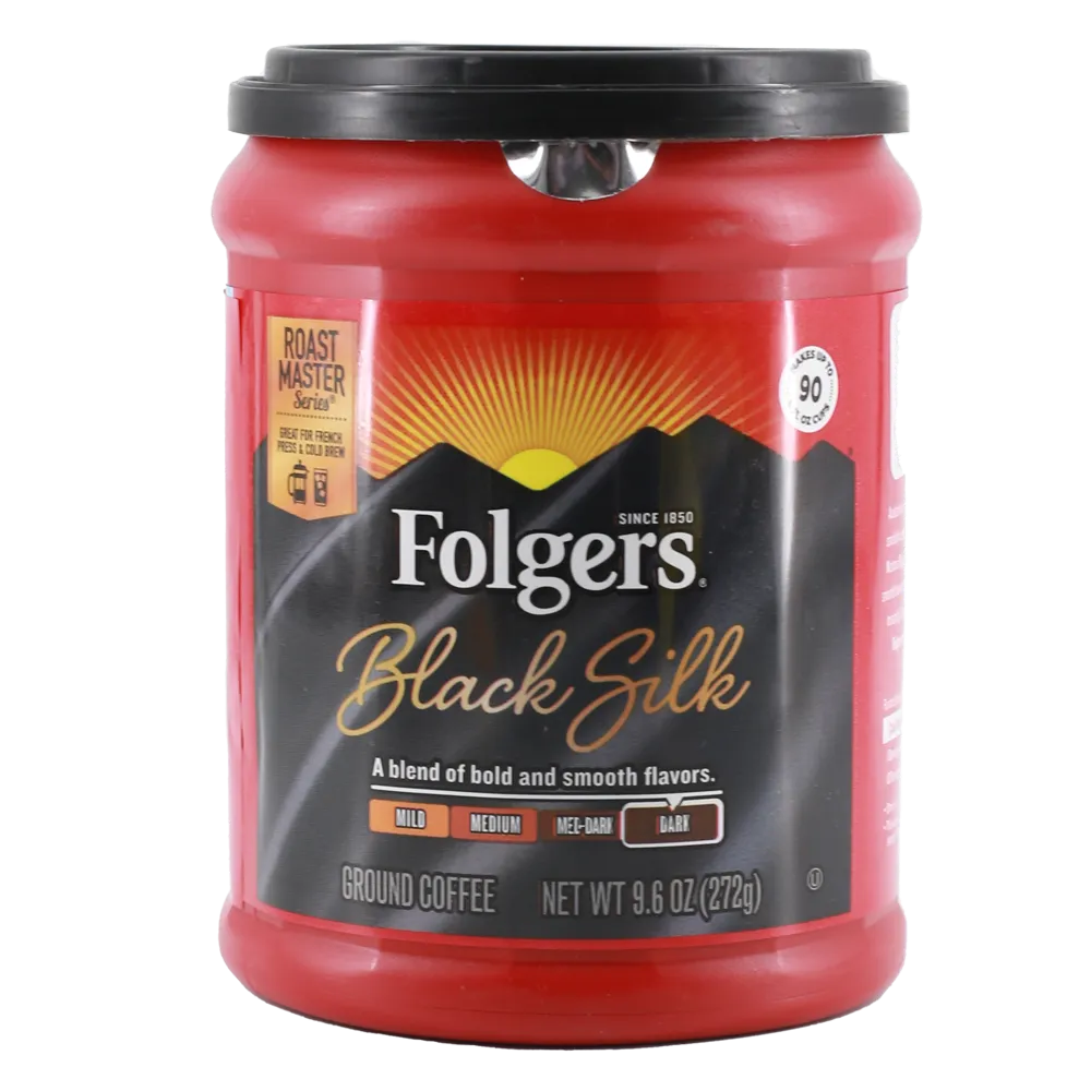 Cafe Molido Bote Black Silk Folgers 292 g