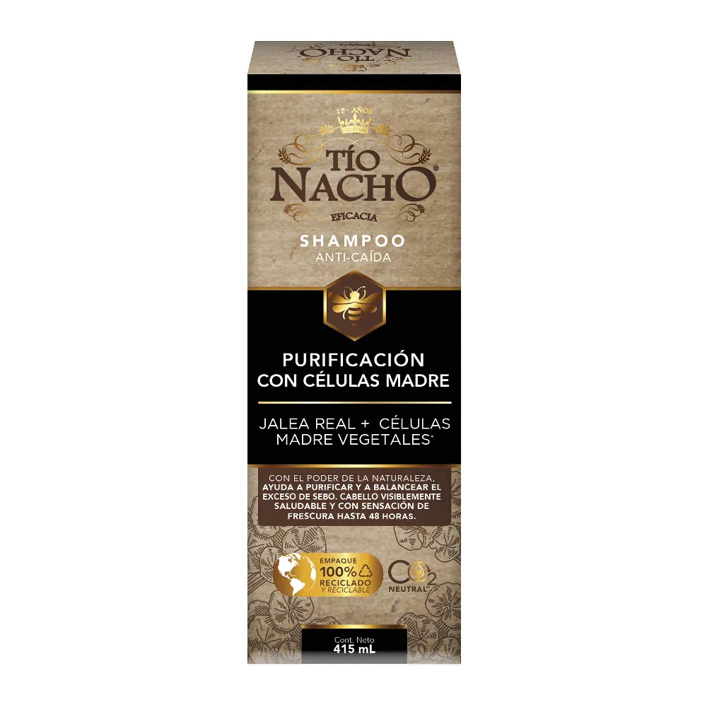 Shampoo Celulas Madre Tio Nacho 415 Ml