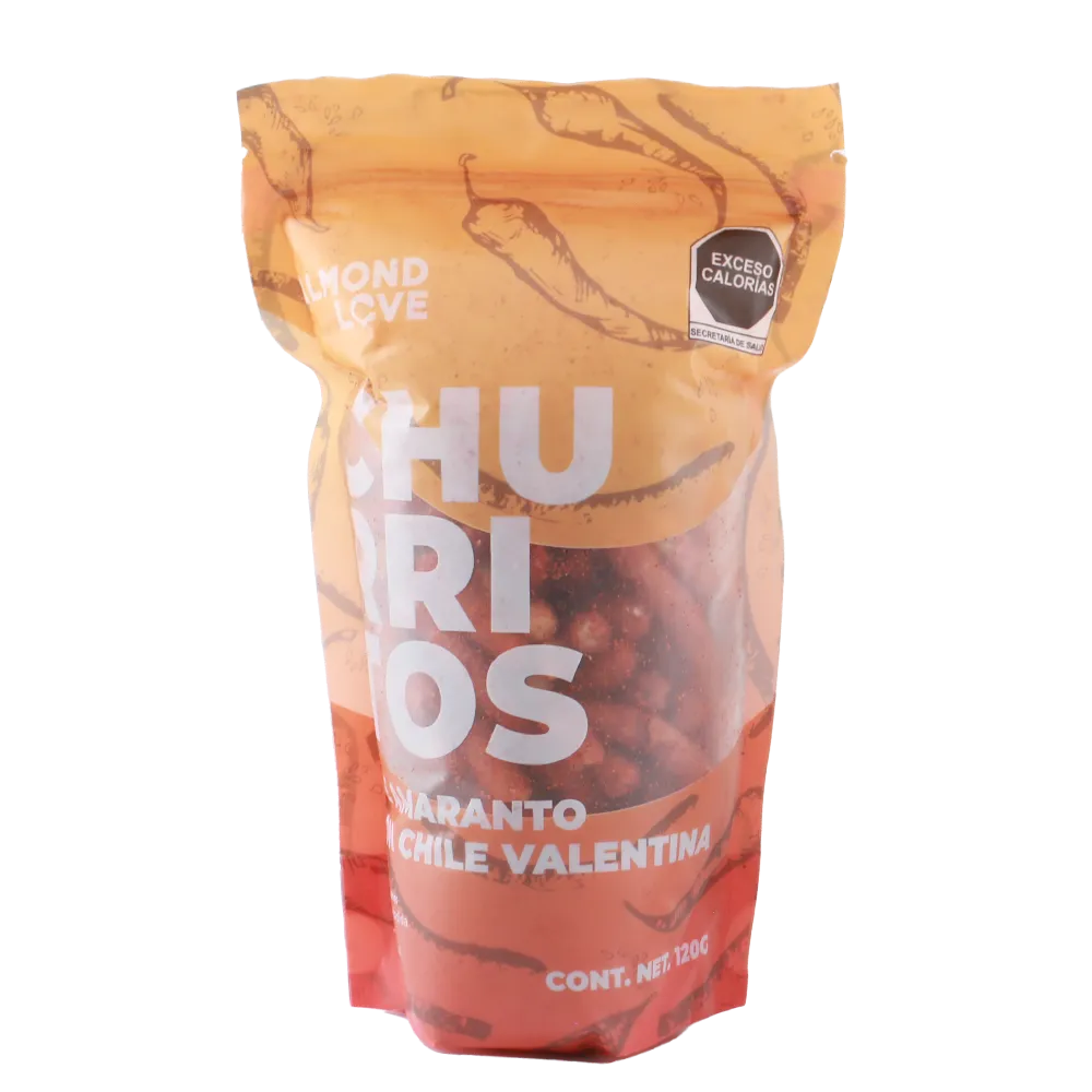 Churritos de Amaranto Chile Valentina Almond Love 120 g