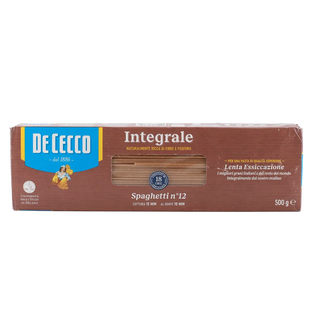 Pasta Spaghetti Integral N De Cecco 500 Gr
