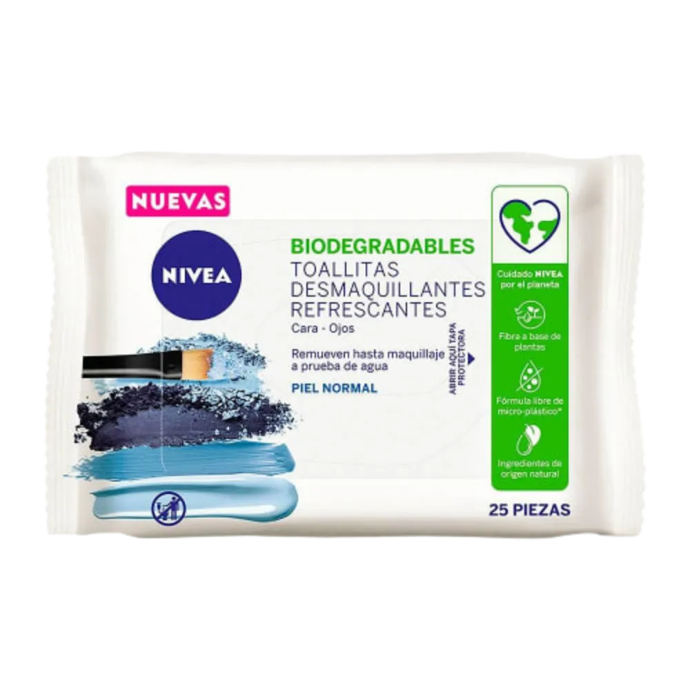 Toallitas Desmaquillantes Piel Normal Nivea 25 Pza
