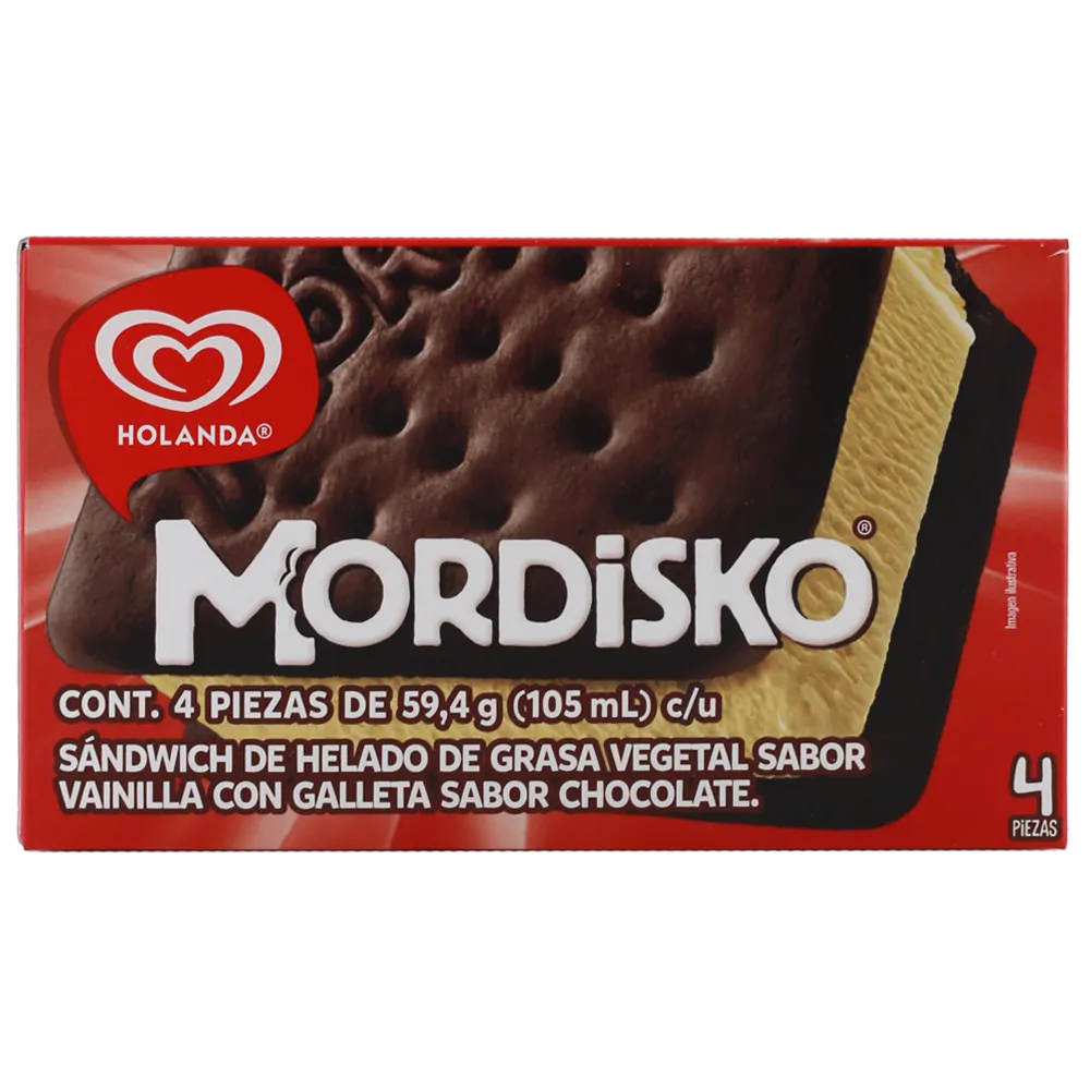 Multipack Mordisko Vainilla Holanda 4 Pza
