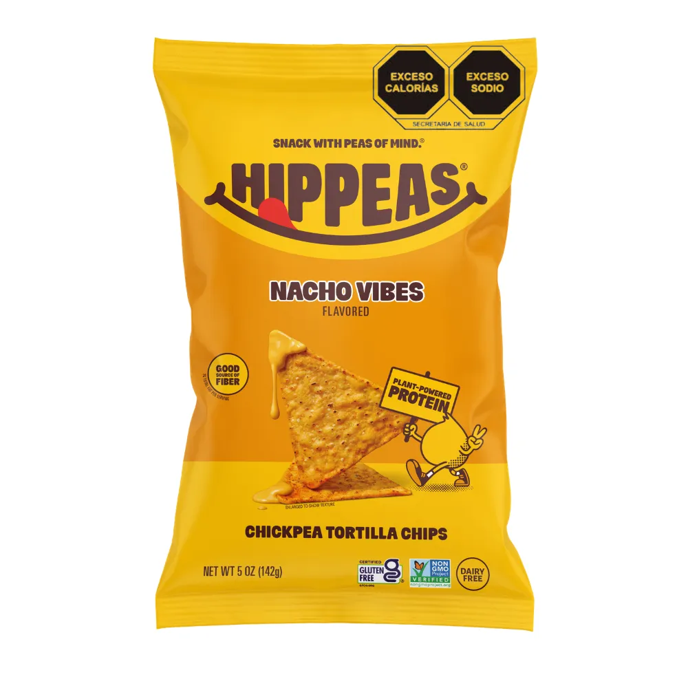 BOTANA DE GARBANZO NACHO VIBES HIPPEAS 142 GRAMOS
