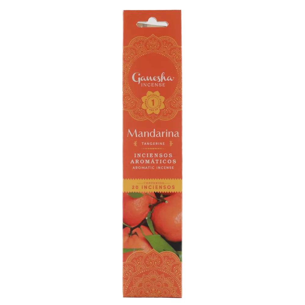 Incienso 20 Pz Mandarina Ganesha 1 Pza