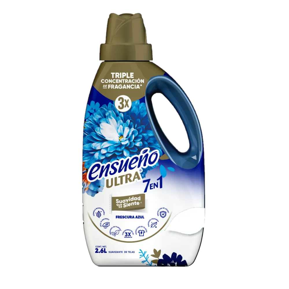 Suavizante De Tela frescura azul Ensueño Ultra 2.6 lt