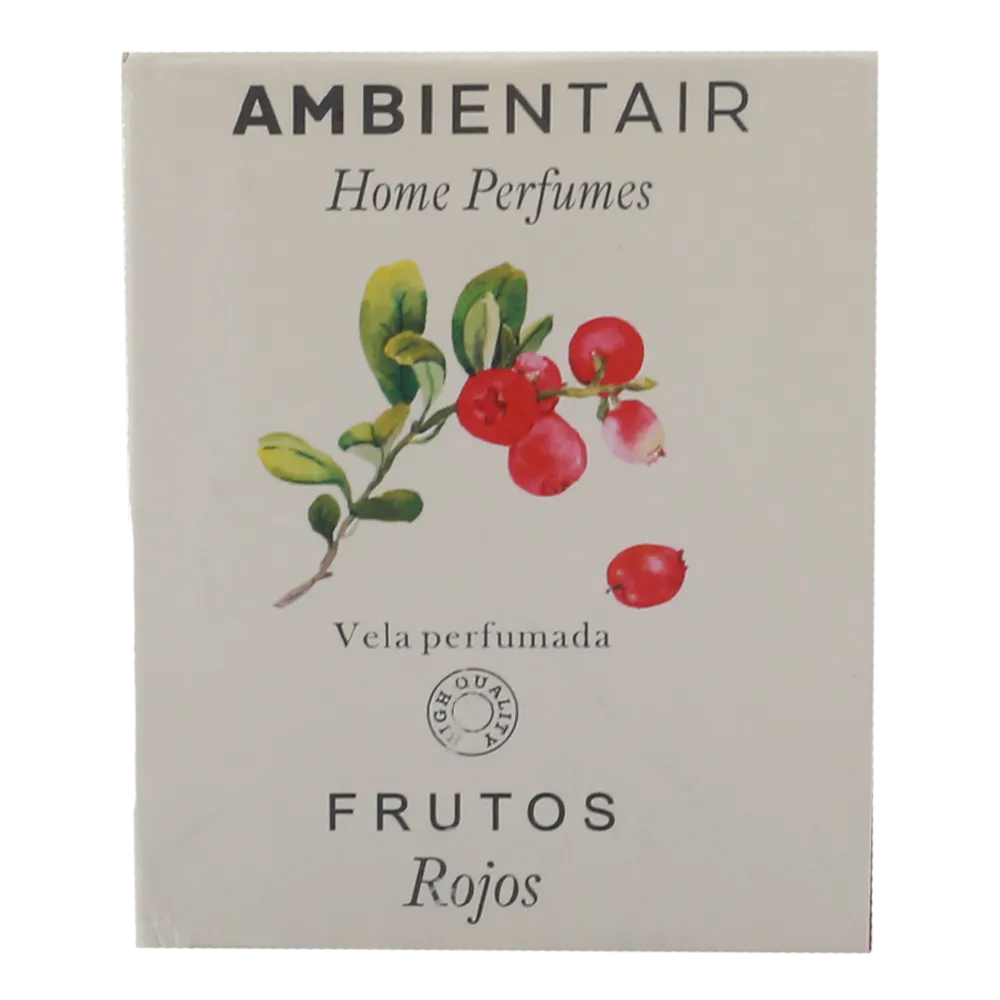 Vela Aromatica 30 Hrs Frutos Rojos Home Perfumes Ambientair 1 Pza