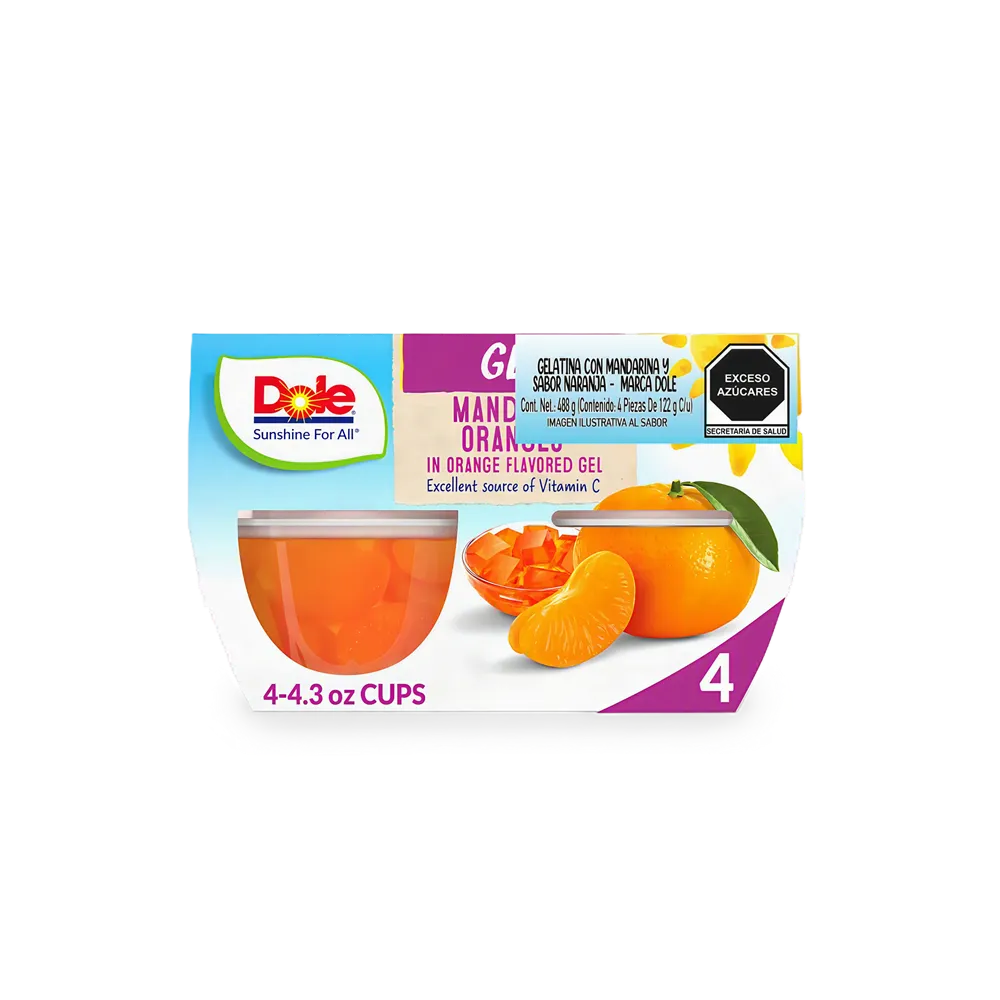 Mandarina En Gelatina De Naranja Dole 488 g