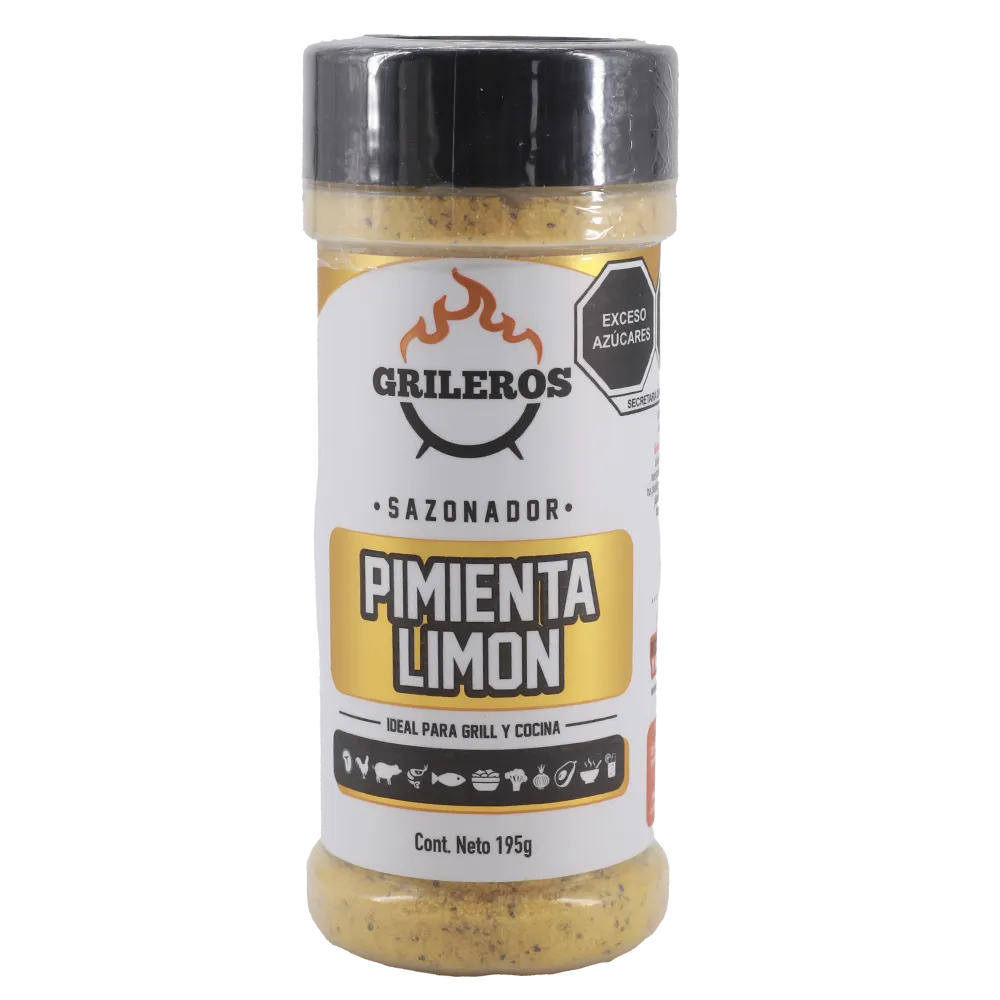 Sazonador Pimienta Limon Grileros 195 g