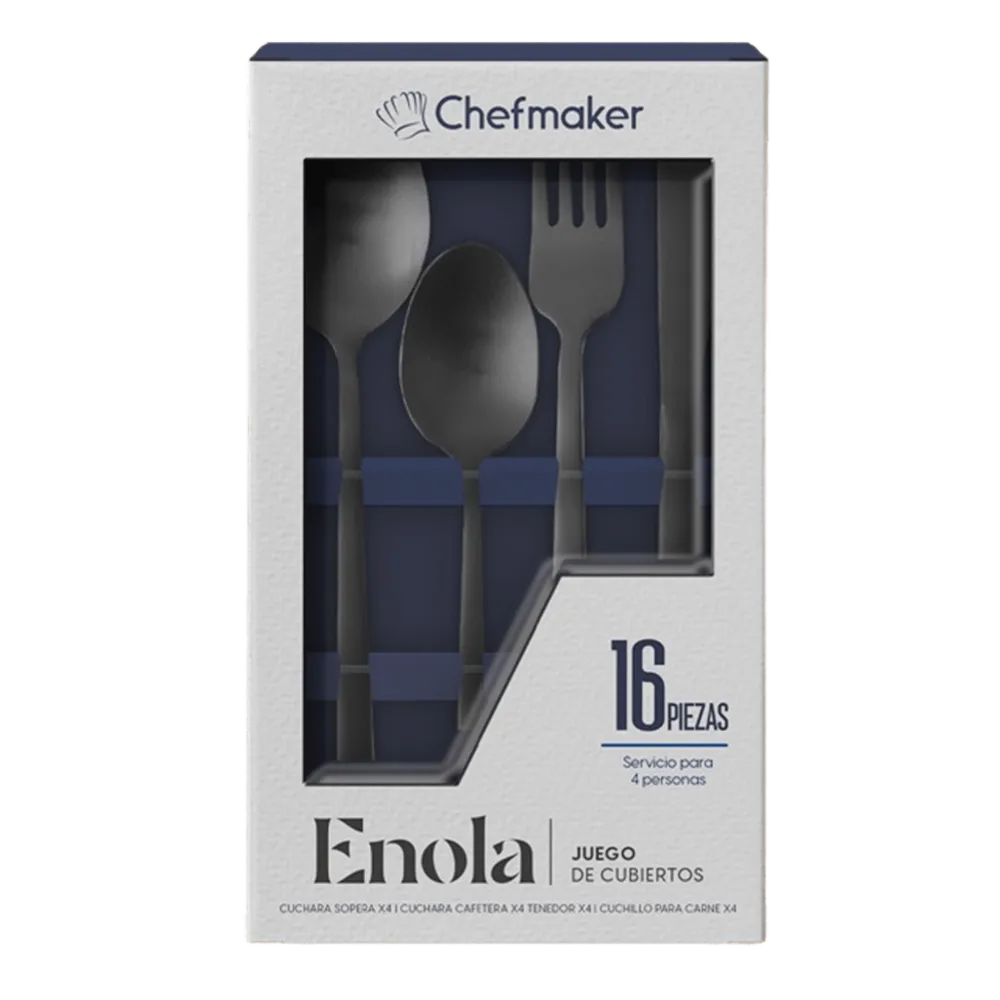 SET DE CUBIERTOS CHEFMAKER 1 PIEZA