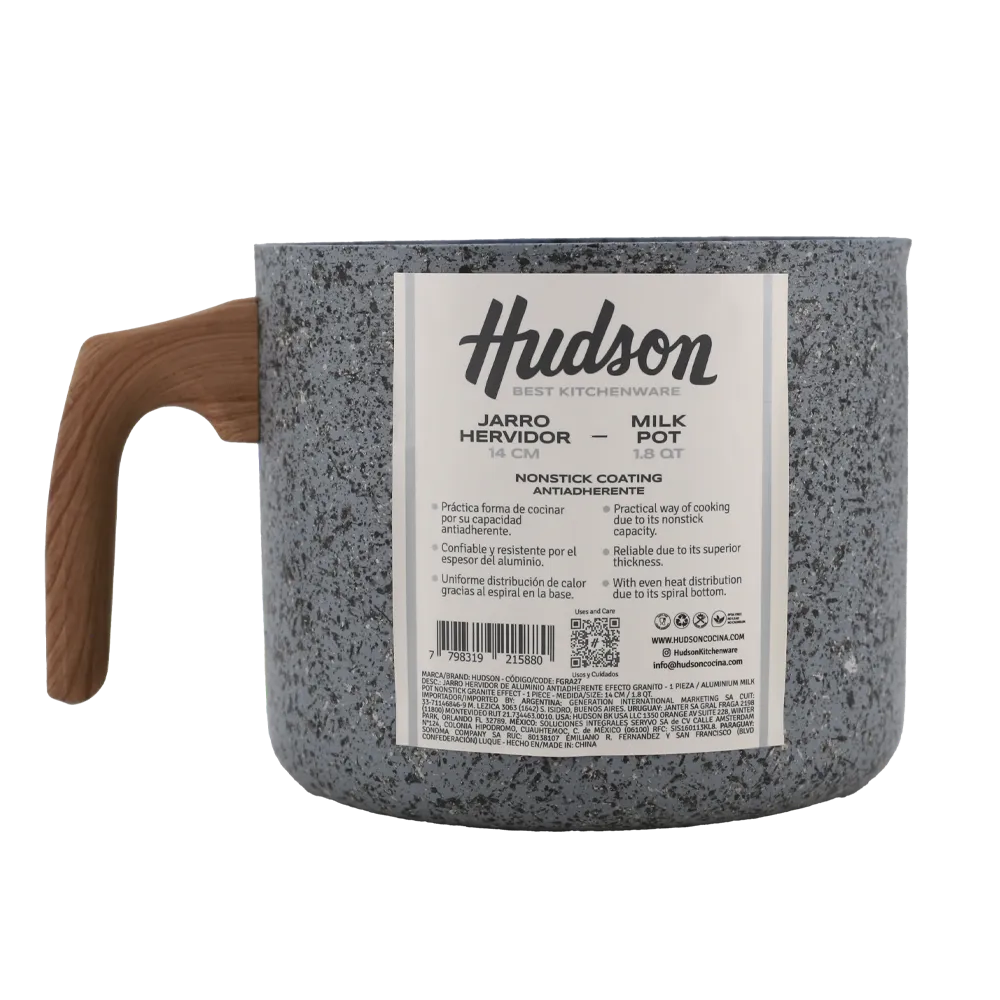 JARRO HERVIDOR DE ALUMINIO ANTIADHERENTE GRANITO HUDSON 1 PIEZA