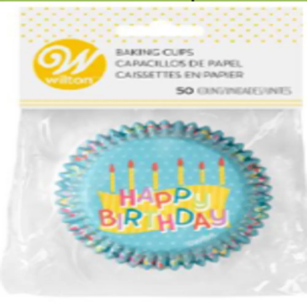 WILTON CAPACILLO STD HAPPY BIRTHDAY 50 PIEZAS WILTON 1 PIEZA