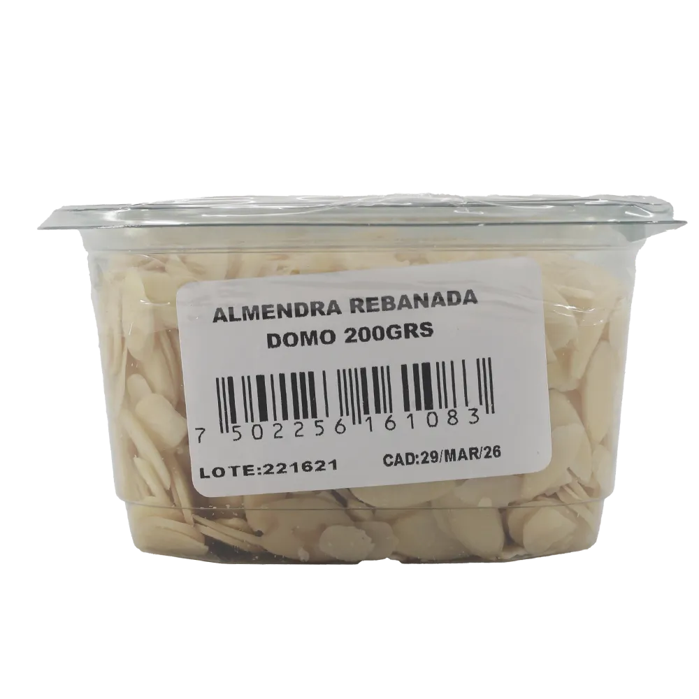 ALMENDRA REBANADA DOMO . 200 GRAMOS