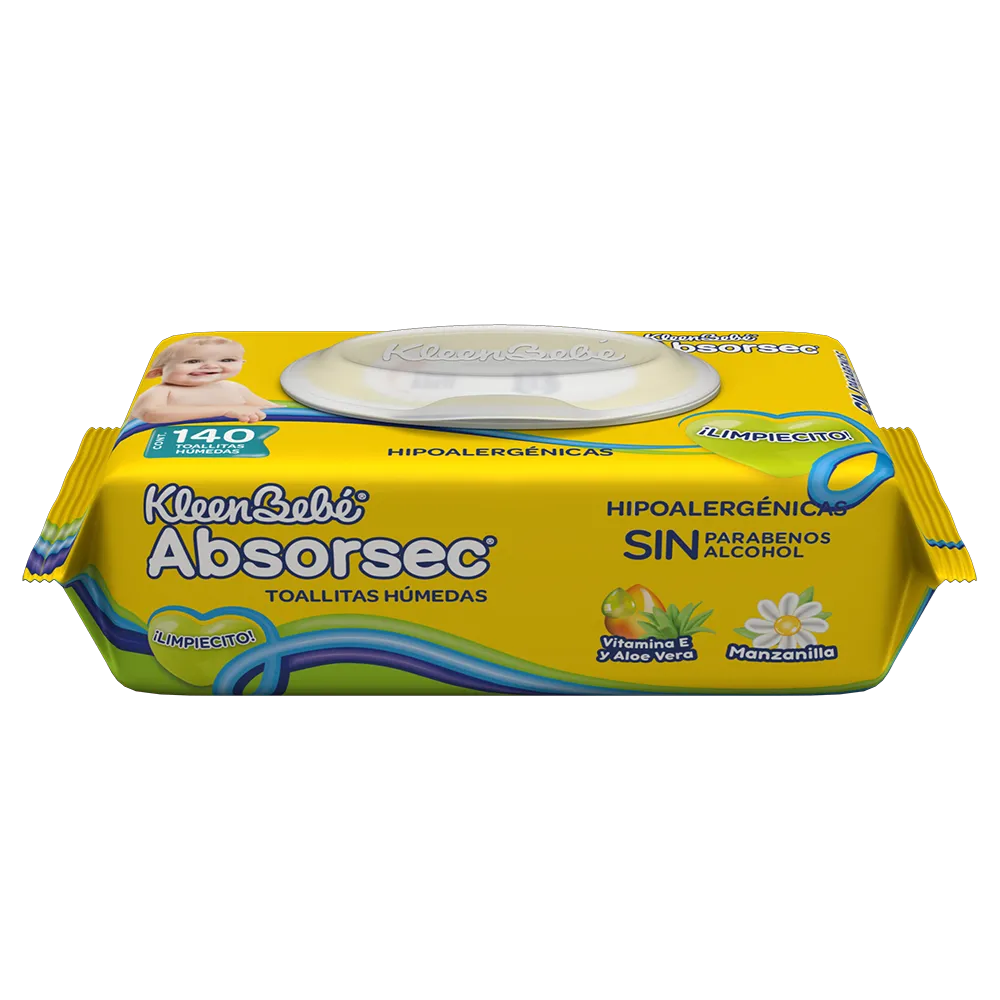 TOALLAS HUMEDAS KLEEN BEBE 140 PIEZA