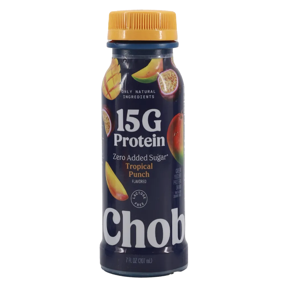 YOGHURT BEBIBLE GRIEGO 15G PROTEINA PONCHE TROPICAL CHOBANI 207 MILILI
