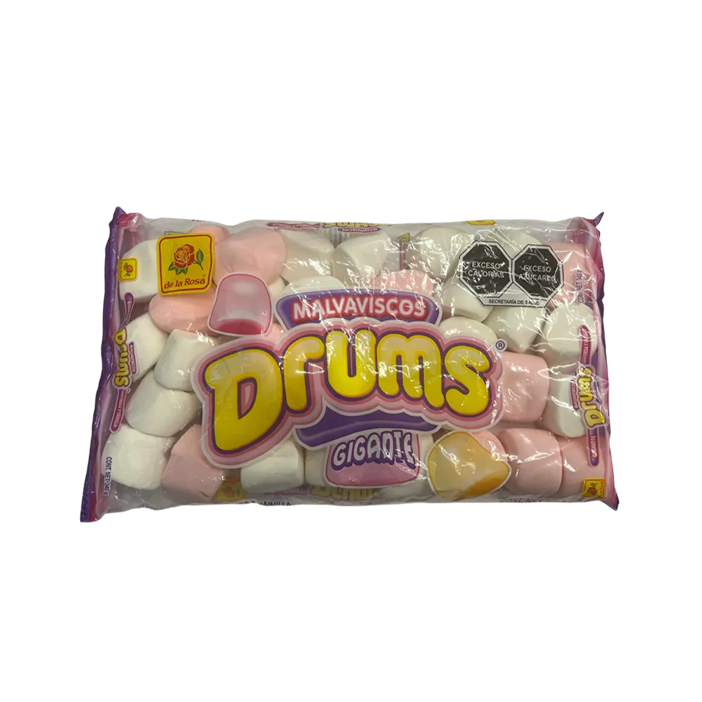 MALVAVISCO GIGANTE ROSA/BLANCO DRUMS 340 GRAMOS