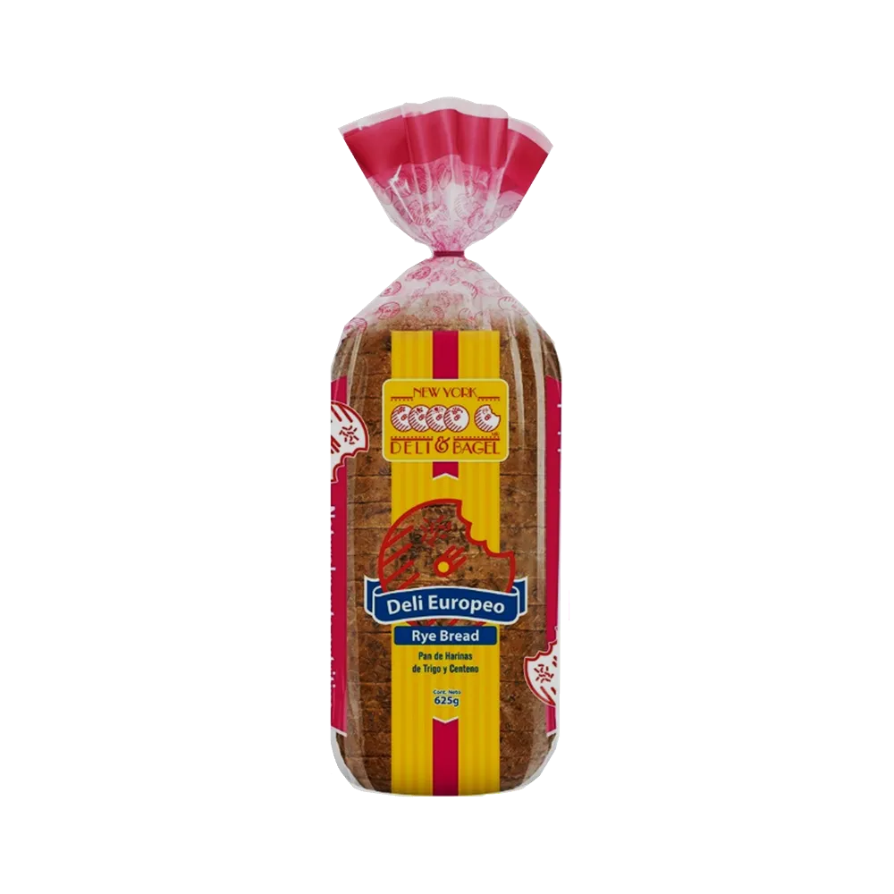 PAN EUROPEO RYE BREAD CENTENO		 NY DELI & BAGEL 625 GRAMOS