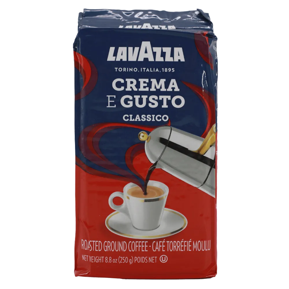 CAFE TOSTADO Y MOLIDO CREMA E GUSTO LAVAZZA 250 GRAMOS