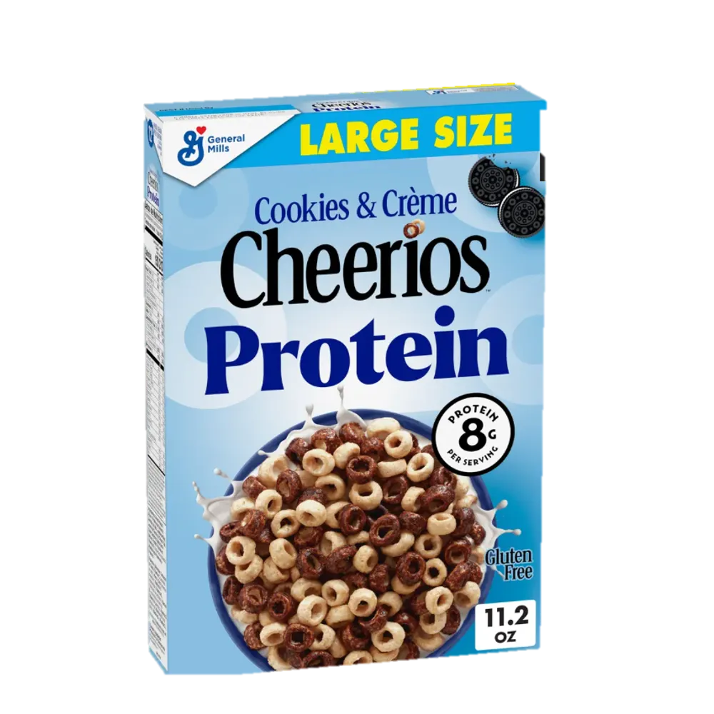 CEREAL CON PROTEINA CHEERIOS COOKIES & CREAM GENERAL MILLS 11.2 ONZAS