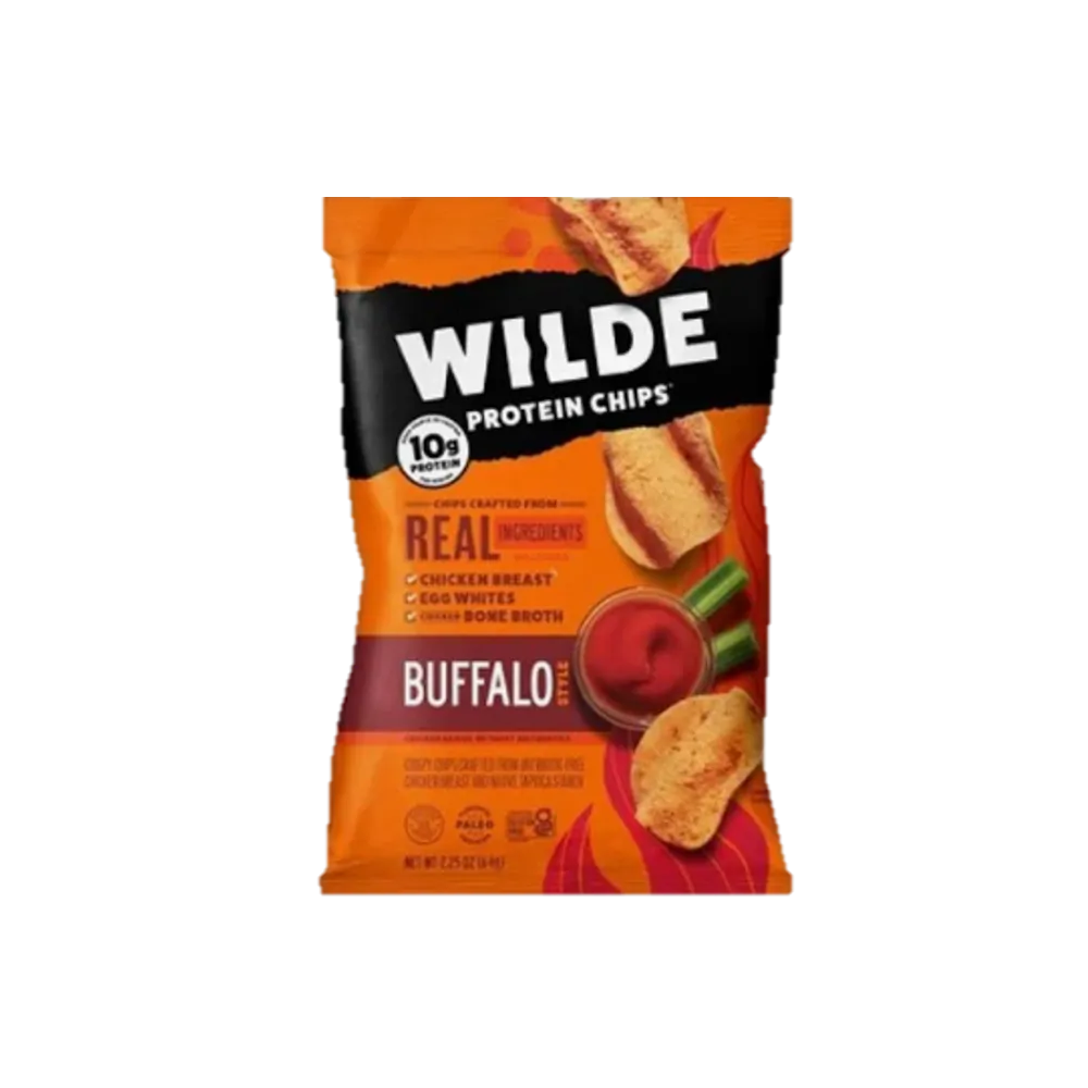 PAPITAS CON PROTEINA SABOR BUFFALO CHICKEN WILDE 1.31 ONZAS