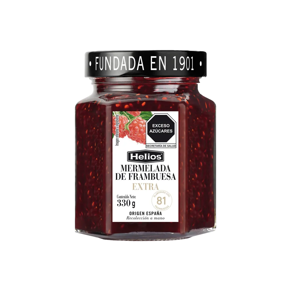 MERMELADA FRAMBUESA HELIOS 330 GRAMOS