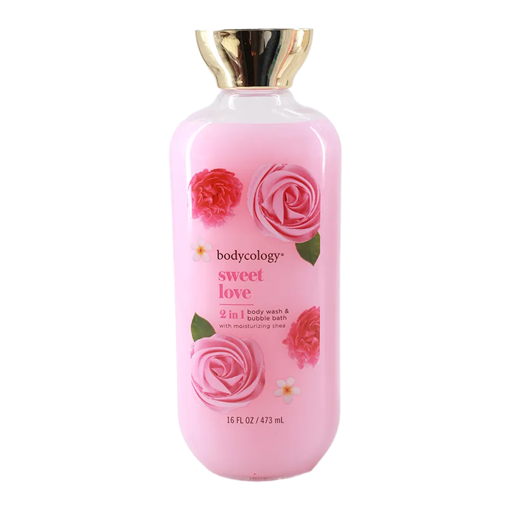 BODY WASH & BUBBLE BATH SWEET LOVE BODYCOLOGY 473 MILILI
