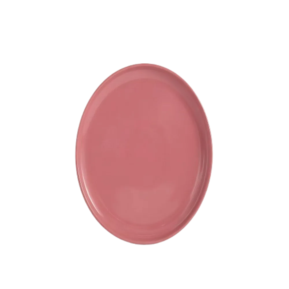 PLATO TRINCHE ROSA RED STONE 1 PIEZA