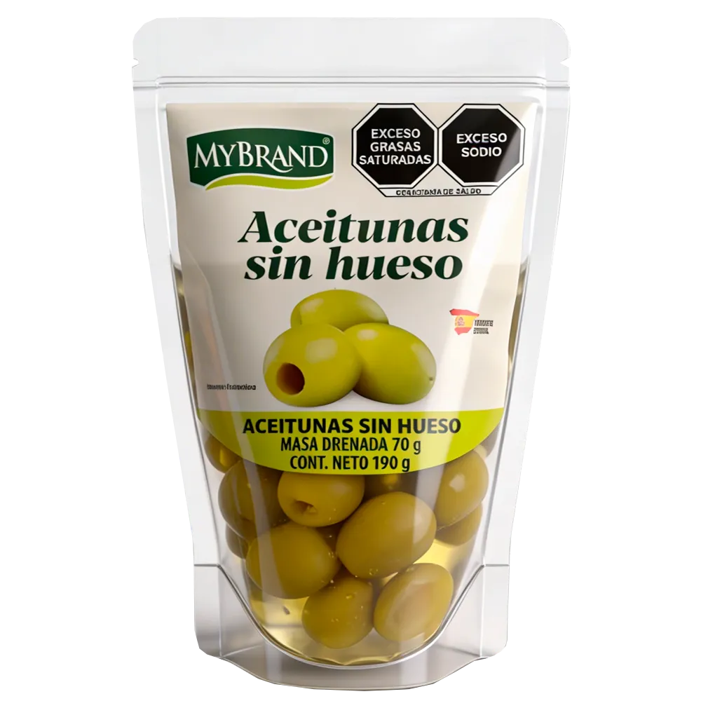 ACEITUNA EN BOLSA SIN HUESO MYBRAND 190 GRAMOS