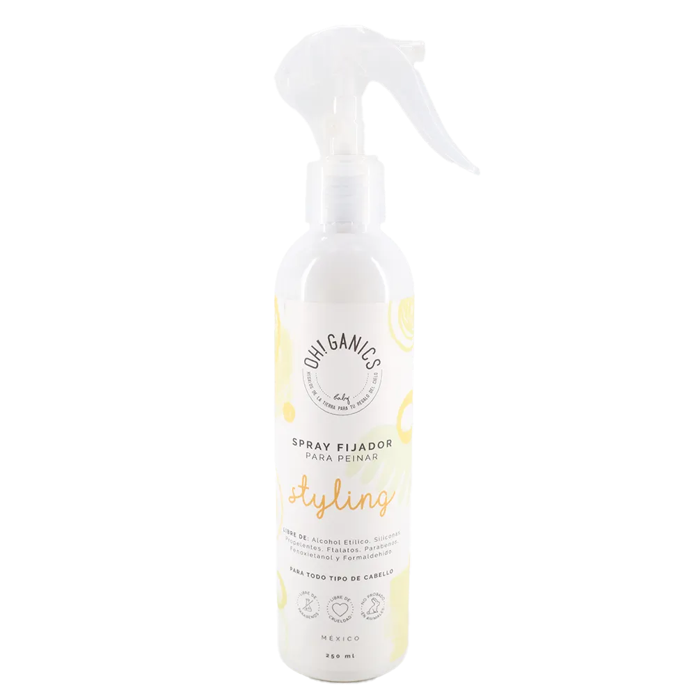 SPRAY FIJADOR PARA PEINAR OH! GANICS 250 MILILI