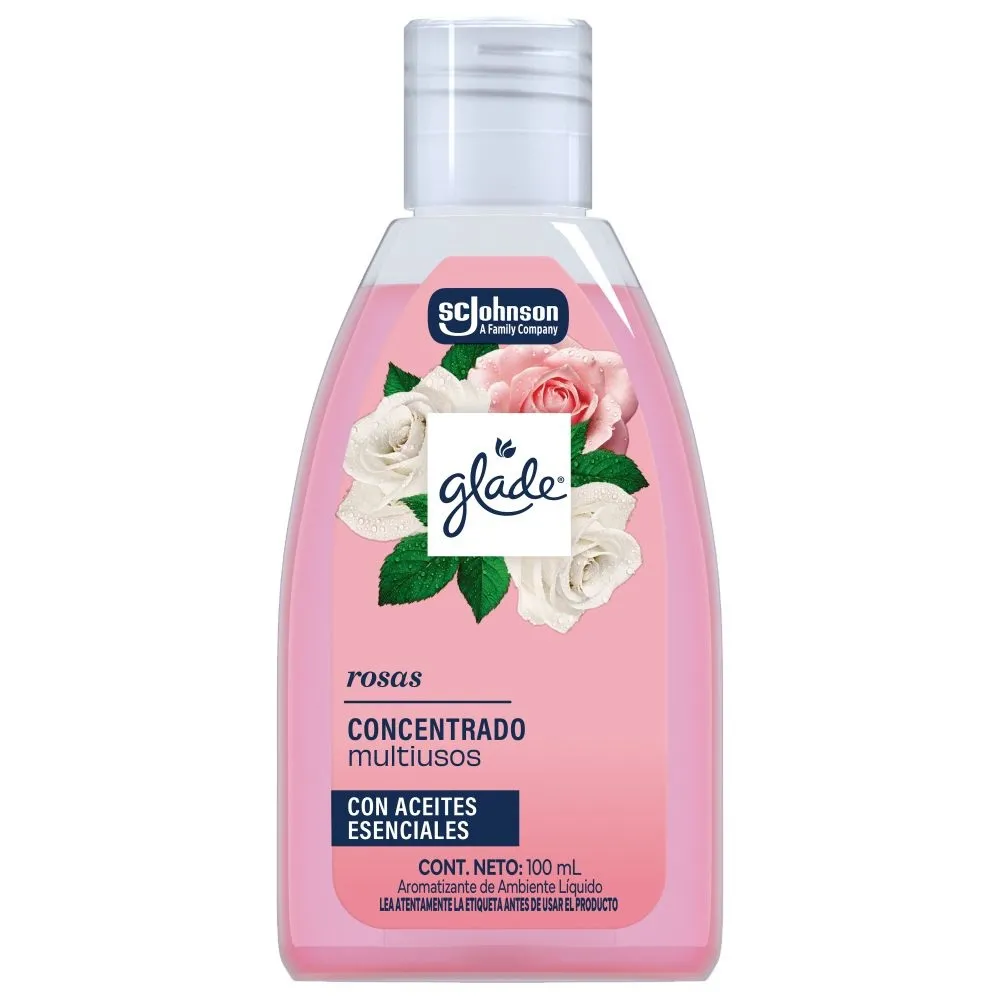 AROMATIZANTE LIQUIDO CONCENTRADO ROSAS GLADE 100 MILILI