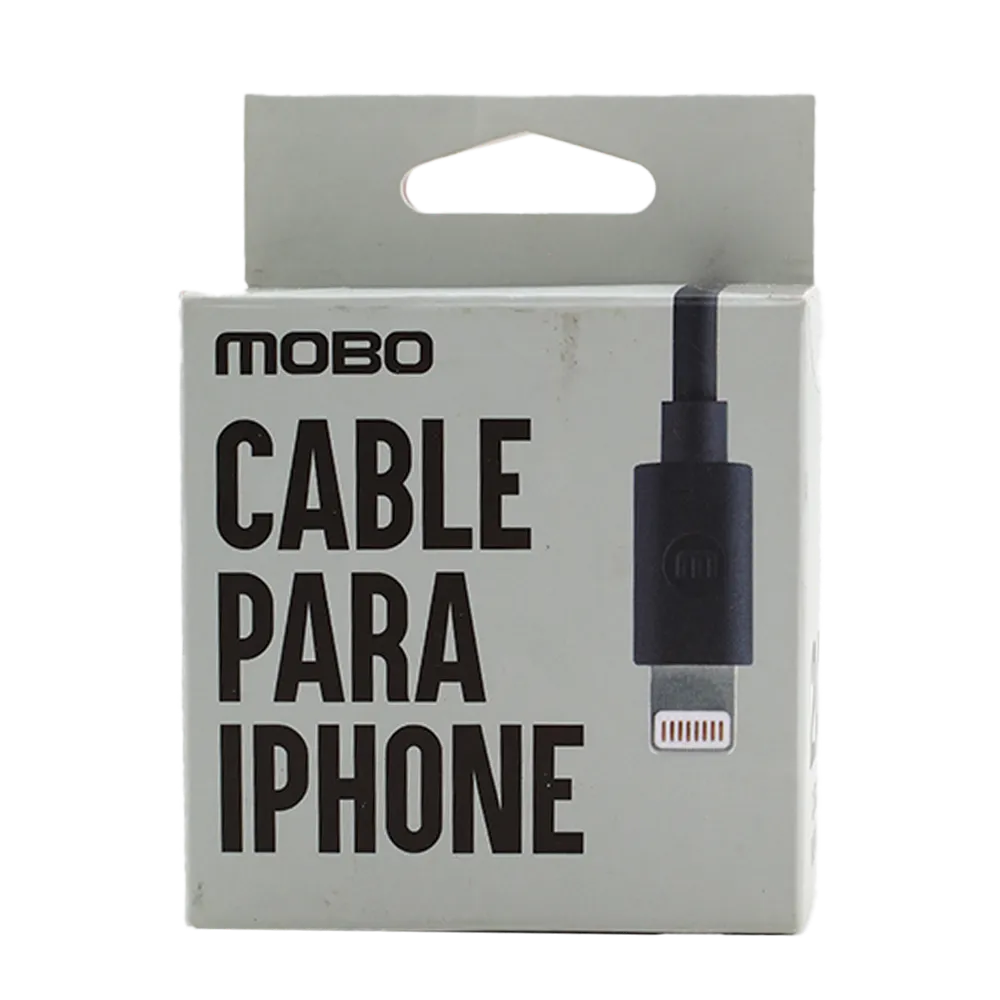 CABLE LIGHTNING CARGA RAPIDA MOBO 1 PIEZA