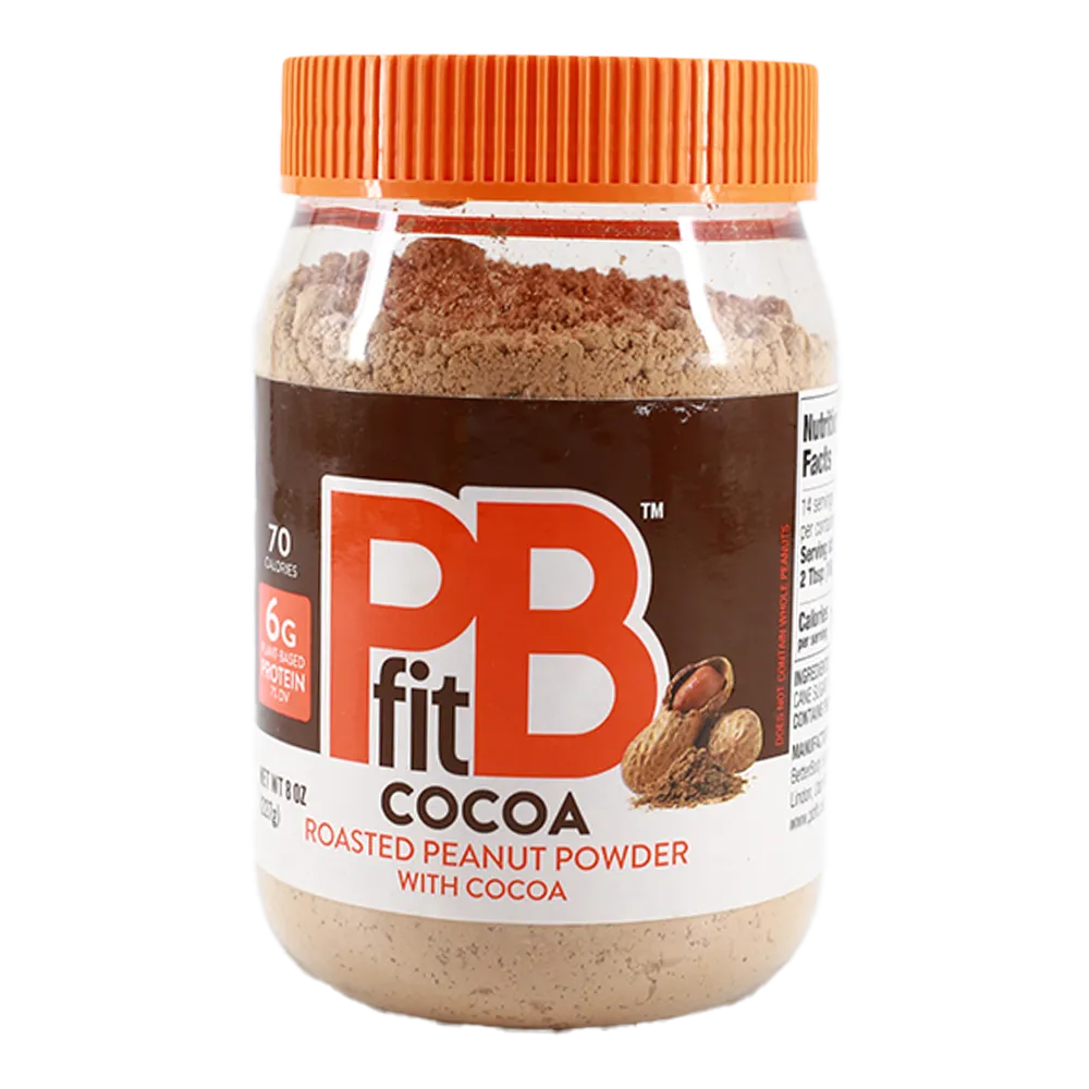 POLVO PARA PREPARAR CREMA DE CACAHUATE CHOCOLATE PBFIT 225 GRAMOS
