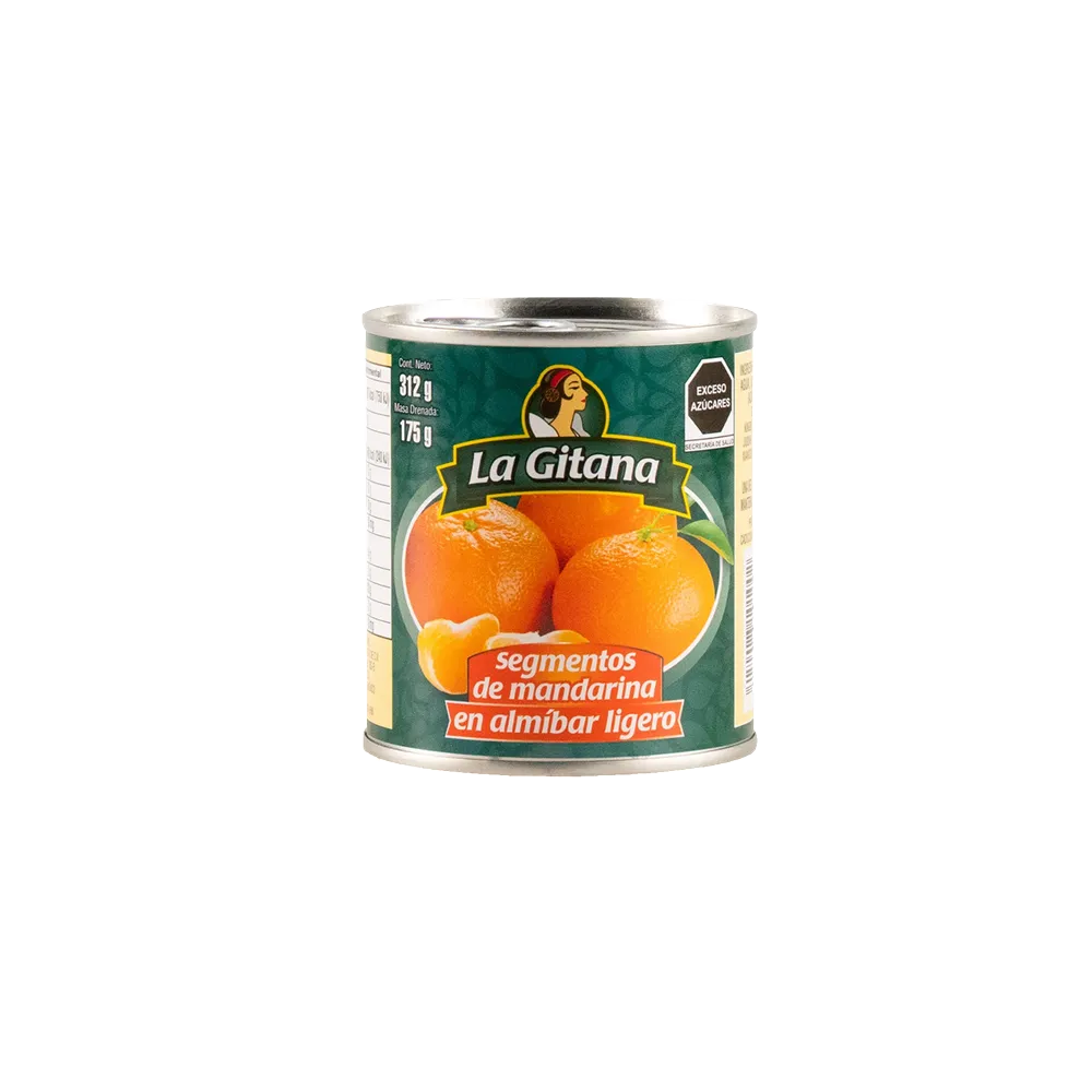SEGMENTOS DE MANDARINA LA GITANA 312 GRAMOS