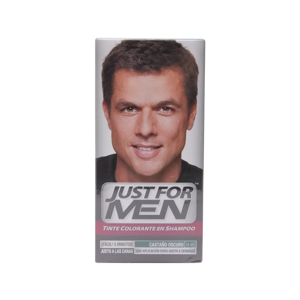Tinte Shampoo Castaño Medio Just For Men 60 Ml