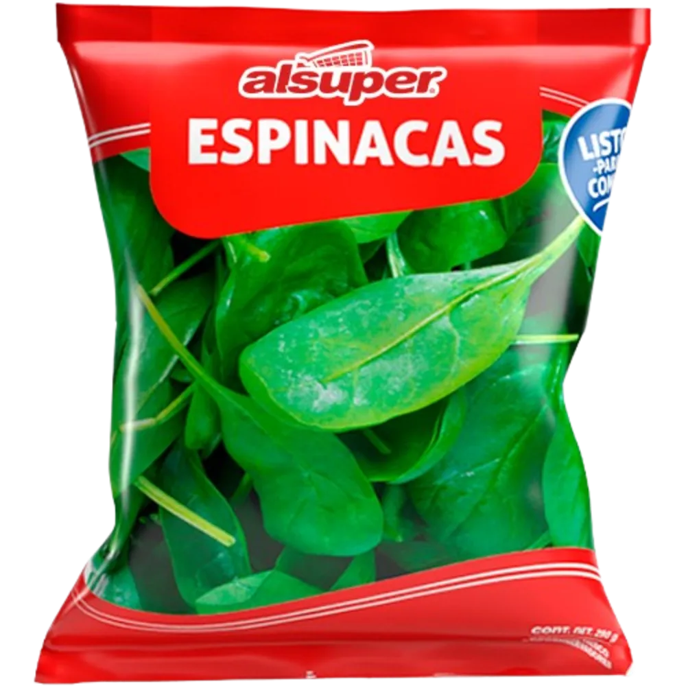 Espinacas En Bolsa Alsuper Pza