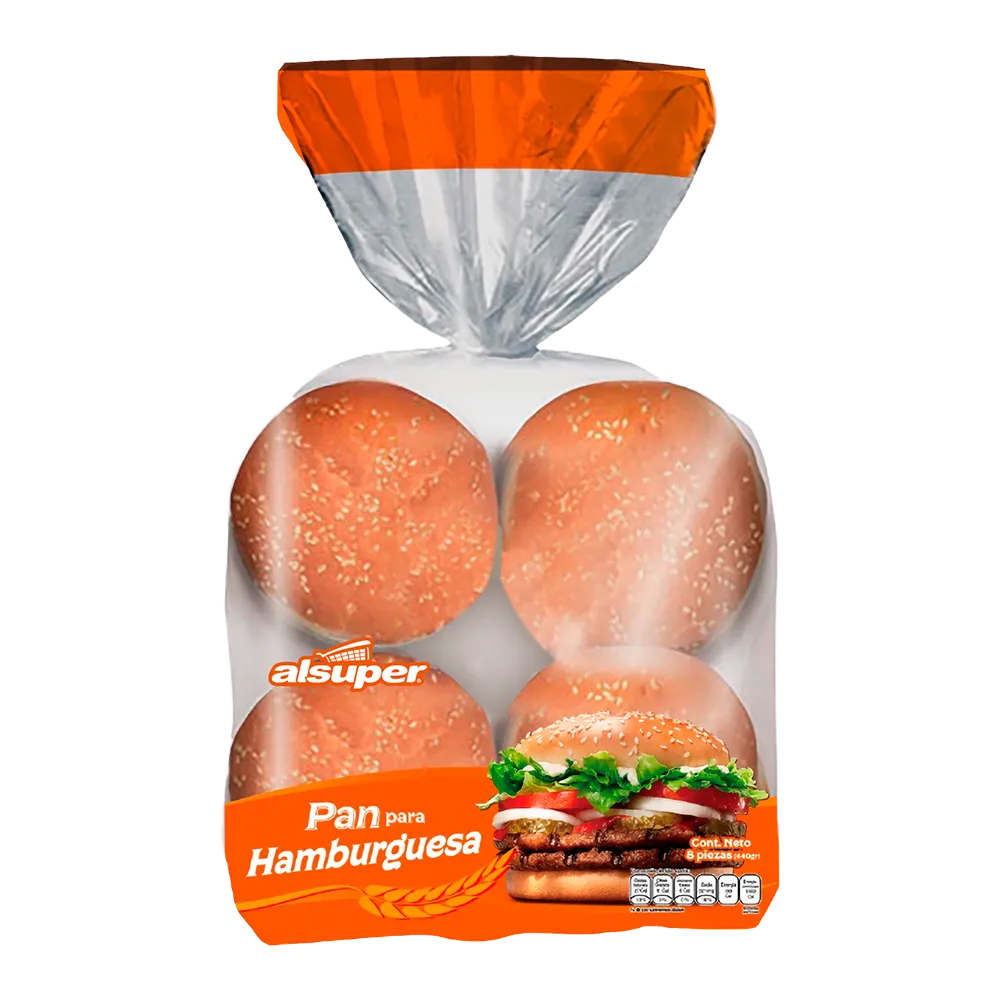 Pan Para Hamburguesa Alsuper 8 Pza