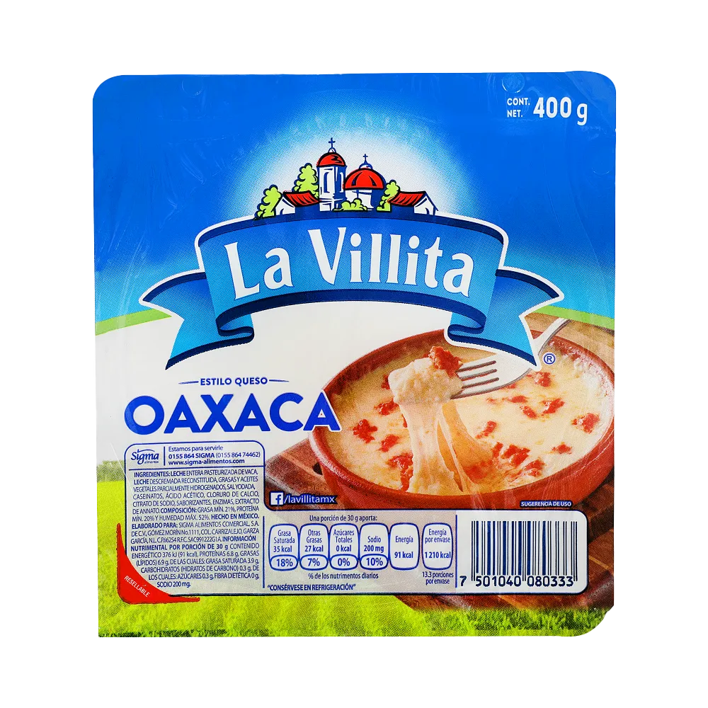 Queso Oaxaca La Villita 400 g