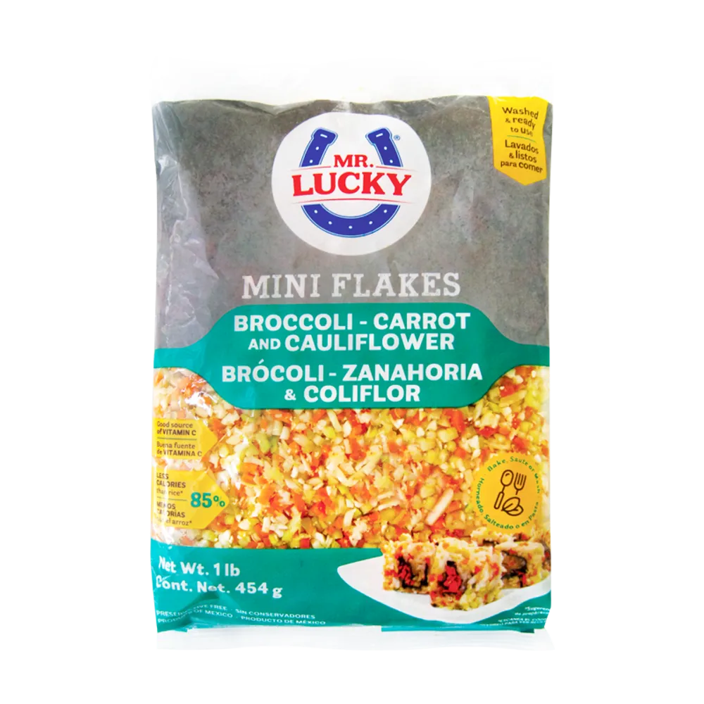 Flakes De brócoli, coliflor y zanahoria Mr Lucky Pza
