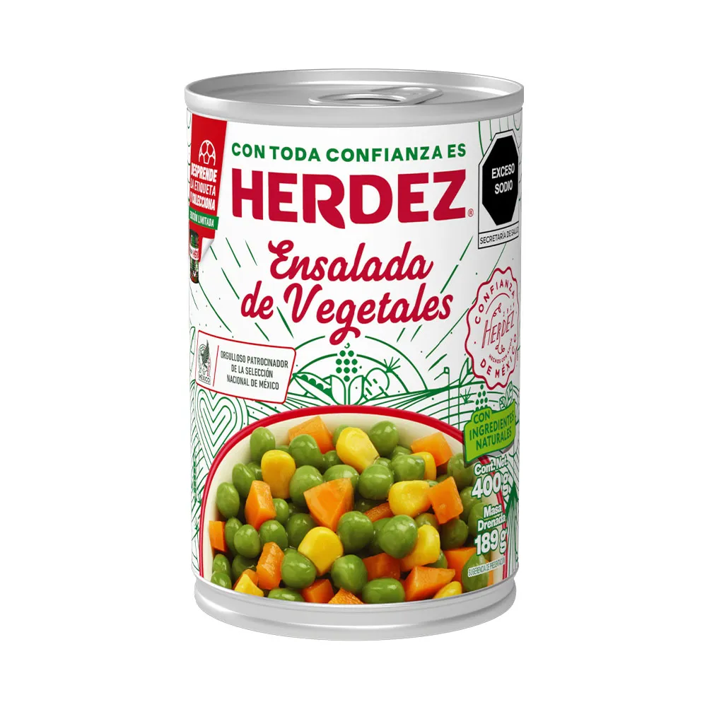 Ensalada De Vegetales Herdez 400 g