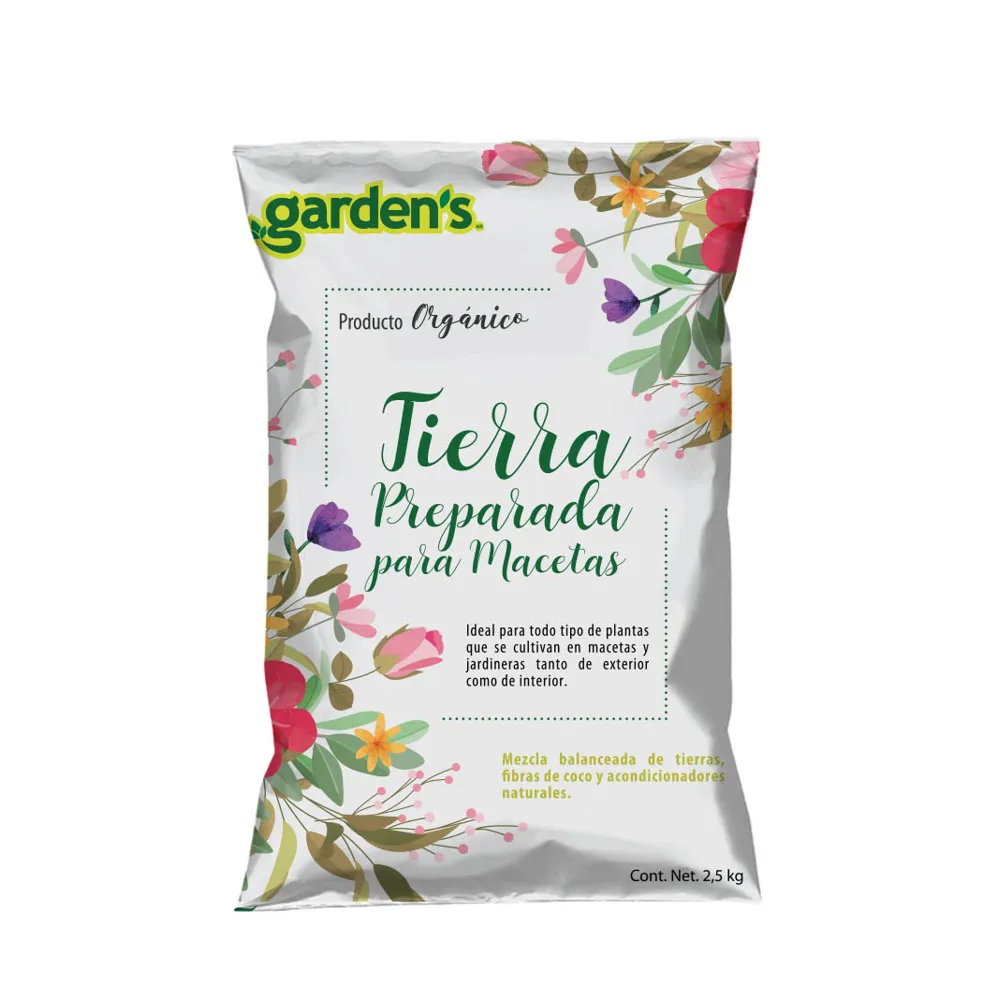 Tierra Preparada Para Macetas Gardens 2.5 Kg