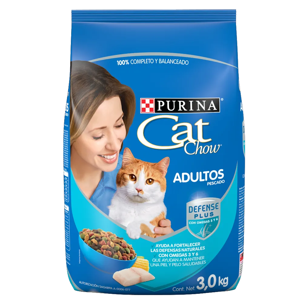 Alimento Seco Premium Para Gato Delicias Pesc Maris Cat Chow 3 Kg