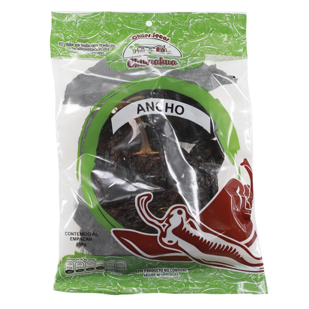 Chile Seco Ancho Secos Chih. 100 Gr